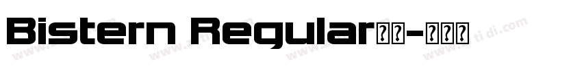 Bistern Regular字体字体转换